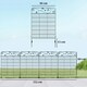 image 7 of Outsunny Decorative Garden Fencing 4PCs 43in x 11.5ft Metal Border Edging
