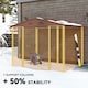 image 4 of Outsunny 9 x 6ft Garden Shed Wood Effect Tool Storage Sliding Door Wood Grain