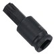 image 5 of T55 Male Torx Star Impact Impacted Shallow Short Bit Socket 3/8in drive