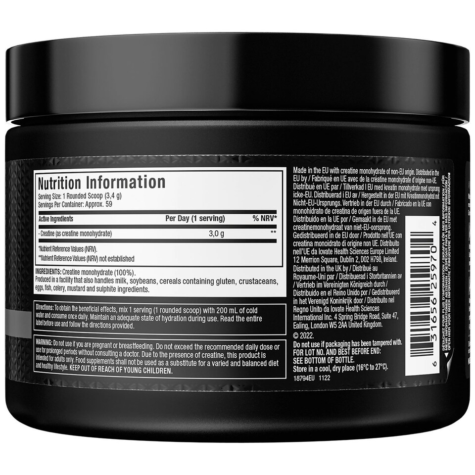 image 1 of MuscleTech Platinum 100% Creatine Monohydrate 200g Food Supplement Unflavoured