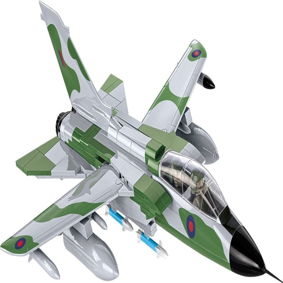 image 1 of Panavia Tornado GR.1 RAF brick plane model - COBI 5852 - 520 bricks