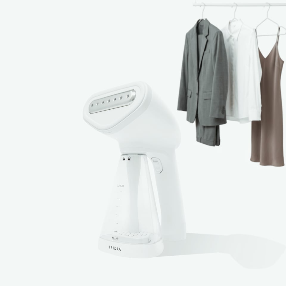 image 1 of Fridja F10 Handheld Clothes Steamer 1500W Portable Travel Size