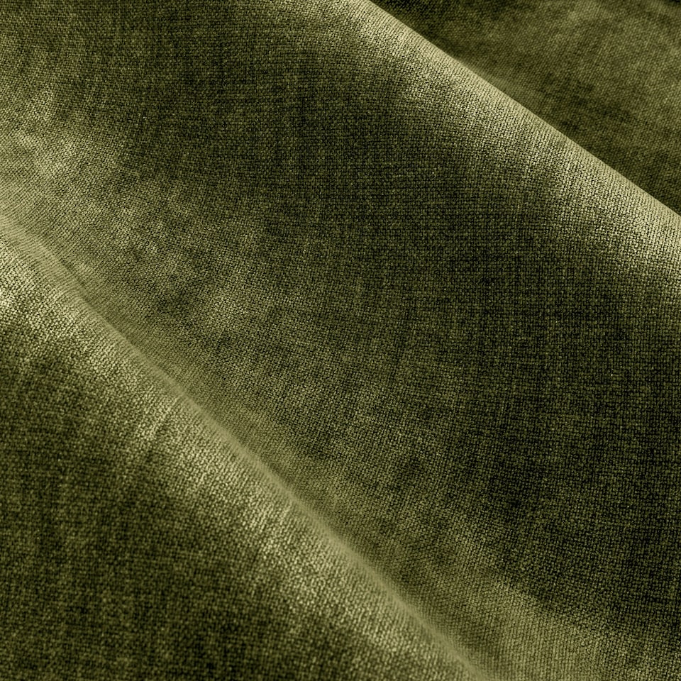 image 1 of Yard Heavy Chenille Velvet Olive Pencil Pleat Curtains  117 x 137cm Multi