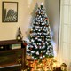 image 2 of HOMCOM 6ft White Light Artificial Christmas Tree w/ 230 LED Star Topper Tri-Base