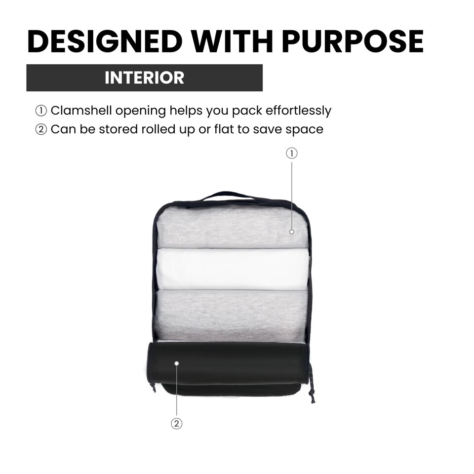 image 1 of CabinZero Ultralight Packing Cube (Medium), Lightweight Travel Organizer | Green | GEORGIAN KHAKI