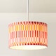 image 4 of ValueLights Rae Small Stripe Multicolour Pleat Shade and Bulb
