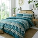 image 1 of Portfolio Home Tyler Zig Zag Geometric Bedding Duvet Cover Set Blue | King