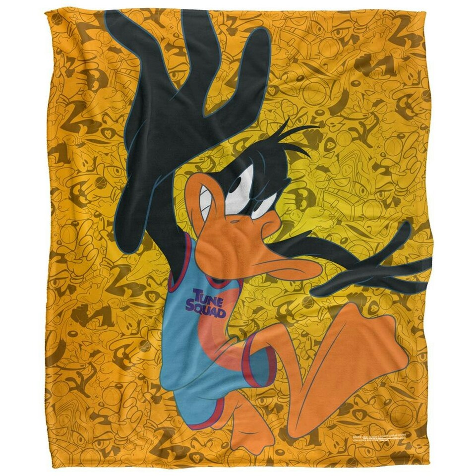 image 1 of Space Jam: A New Legacy Daffy Blanket - Multicoloured - One Size