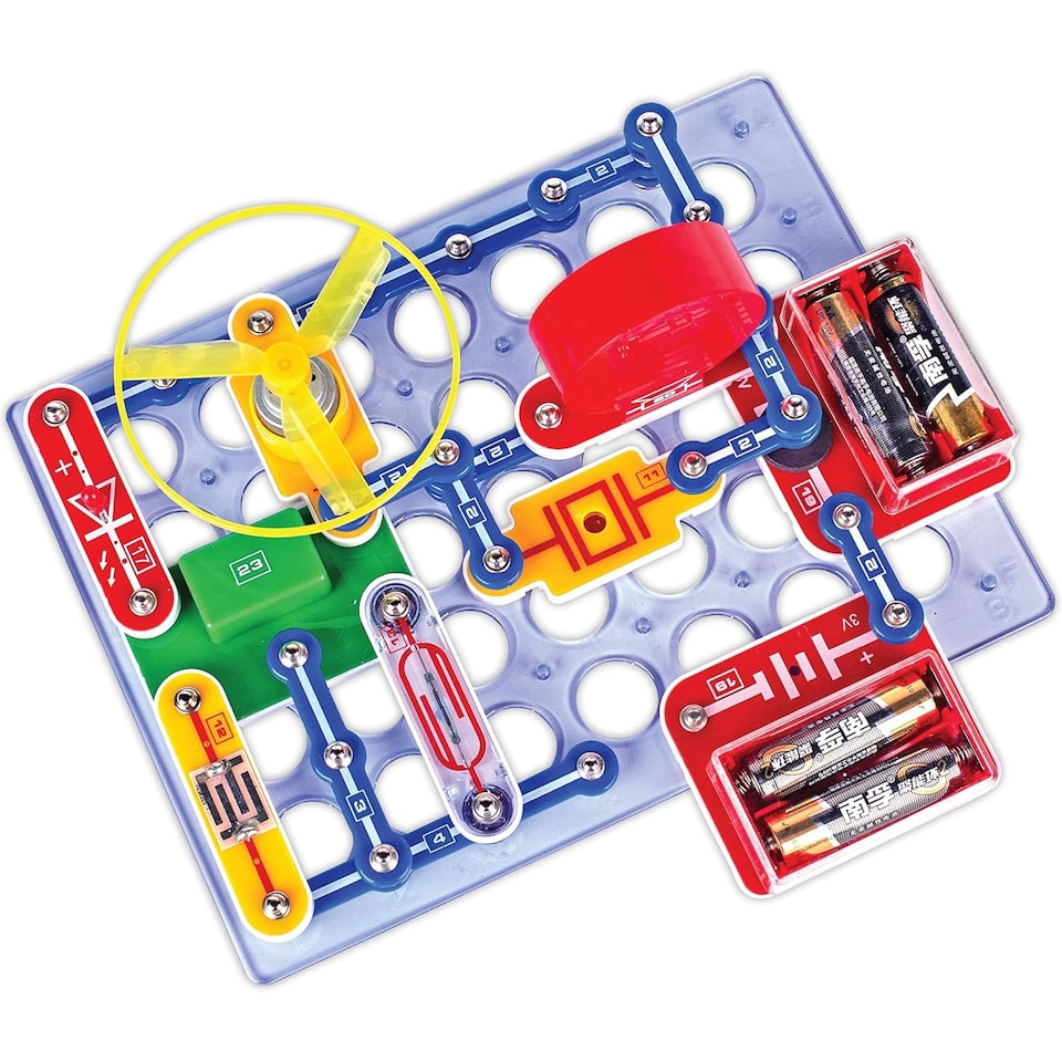 image 1 of Science Kidz Electro Snaps 188 Piece Electronics Set