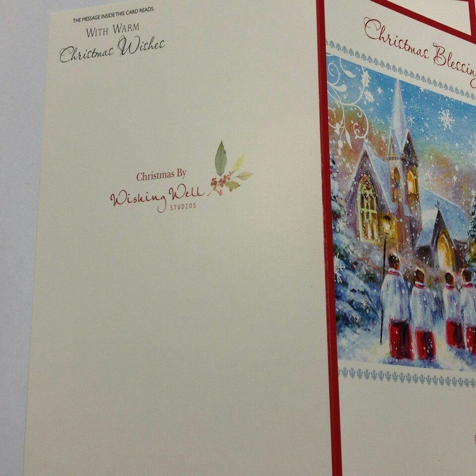image 1 of Pack of 6 'Church Carols' Design Christmas Greeting Cards