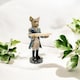 image 1 of Bulldog Waiter Decorative Ornament - L23 x W27 x H50 cm