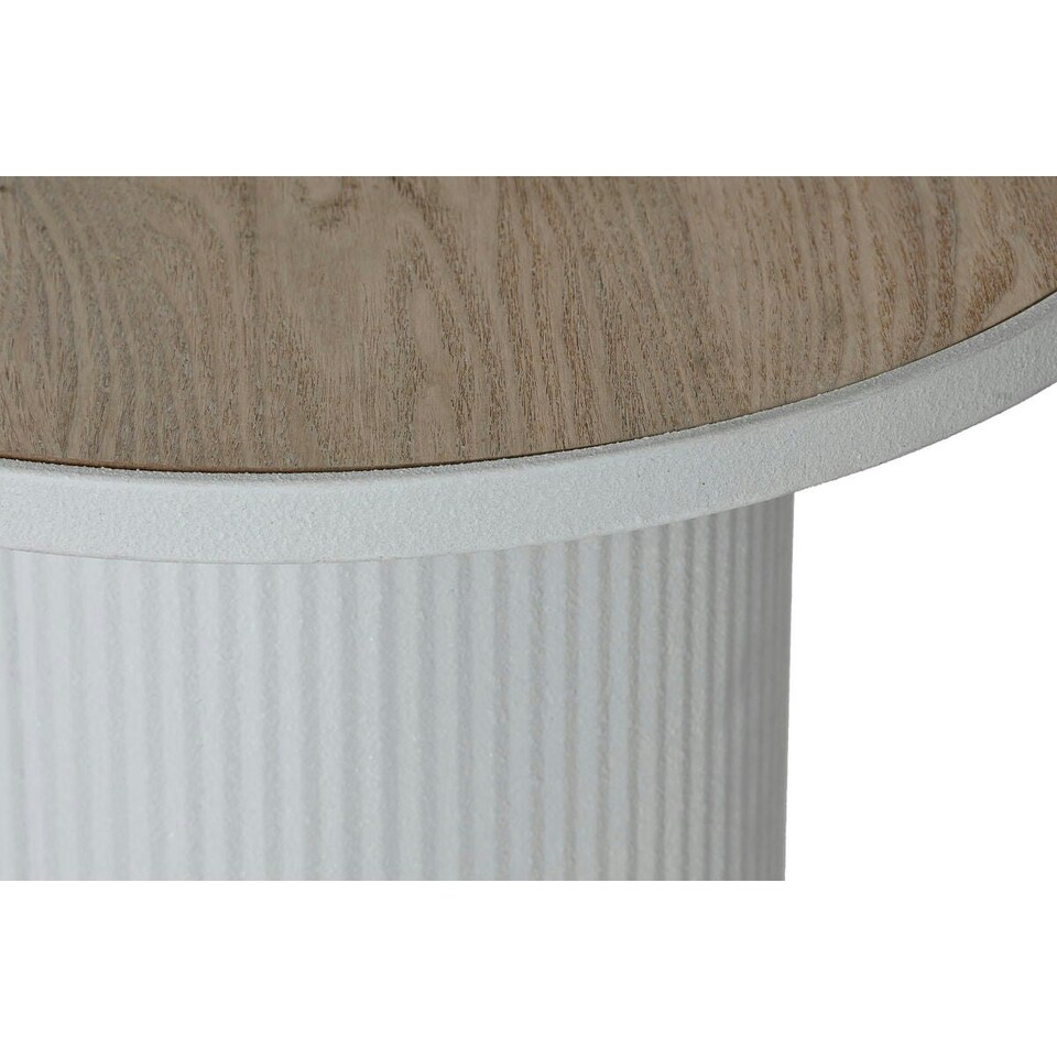 image 1 of Side table Home ESPRIT White Metal MDF Wood 46 x 46 x 56 cm N/A