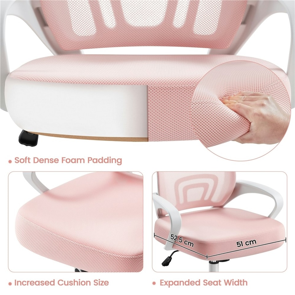image 1 of Yaheetech Ergonomic Mesh Office Chair Mid-Back Height