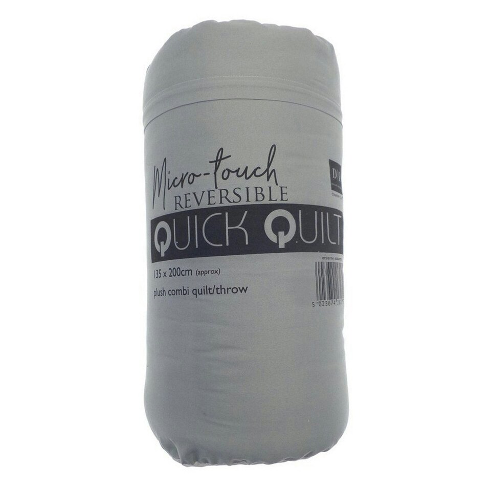 Home & Living Luxury Travel Quilt - Grey - One Size