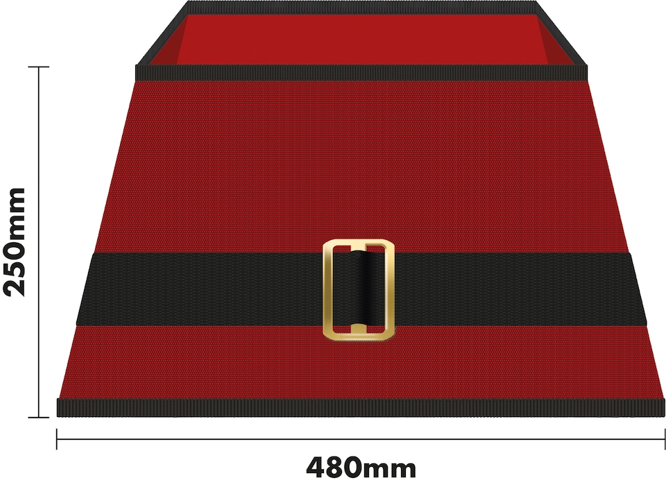 image 1 of St Helens Santa Belt Design Tree Skirt