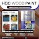 image 3 of HQC Wood Paint - Weatherproof for Fences, Gates, Sheds & Furniture - White - 10L