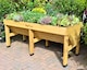 image 3 of Classic Medium Natural Wood Planter | Brown | 1 x Planter
