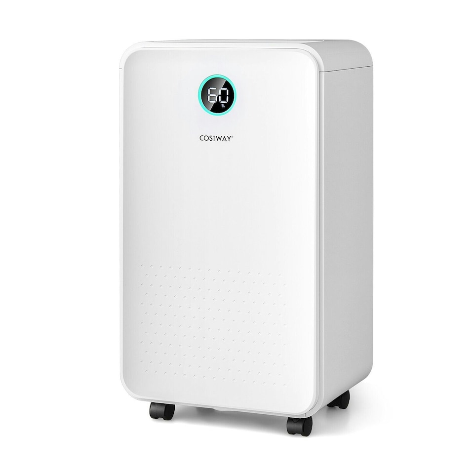 image 1 of COSTWAY 12L/Day Dehumidifier Home Portable Quiet Dehumidifier