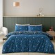image 2 of Catherine Lansfield Enchanted Twilight Animals Reversible Duvet Cover Set | Blue | Navy Blue
