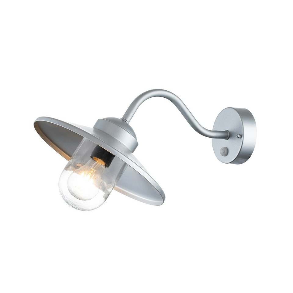 image 1 of Klampenborg Outdoor Dome Wall Lamp Silver, IP44