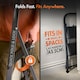 image 3 of VonHaus 2 Step Steel Folding Step Ladder with Anti Slip Feet