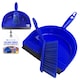 image 1 of Colour Coded Dustpan and Brush Sets Wide Plastic Dustpan with Rubber Lip and Soft Bristle Brush