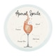 image 1 of Aperol Spritz Cocktail Round Worktop Protector - Textured Glass Chopping Board