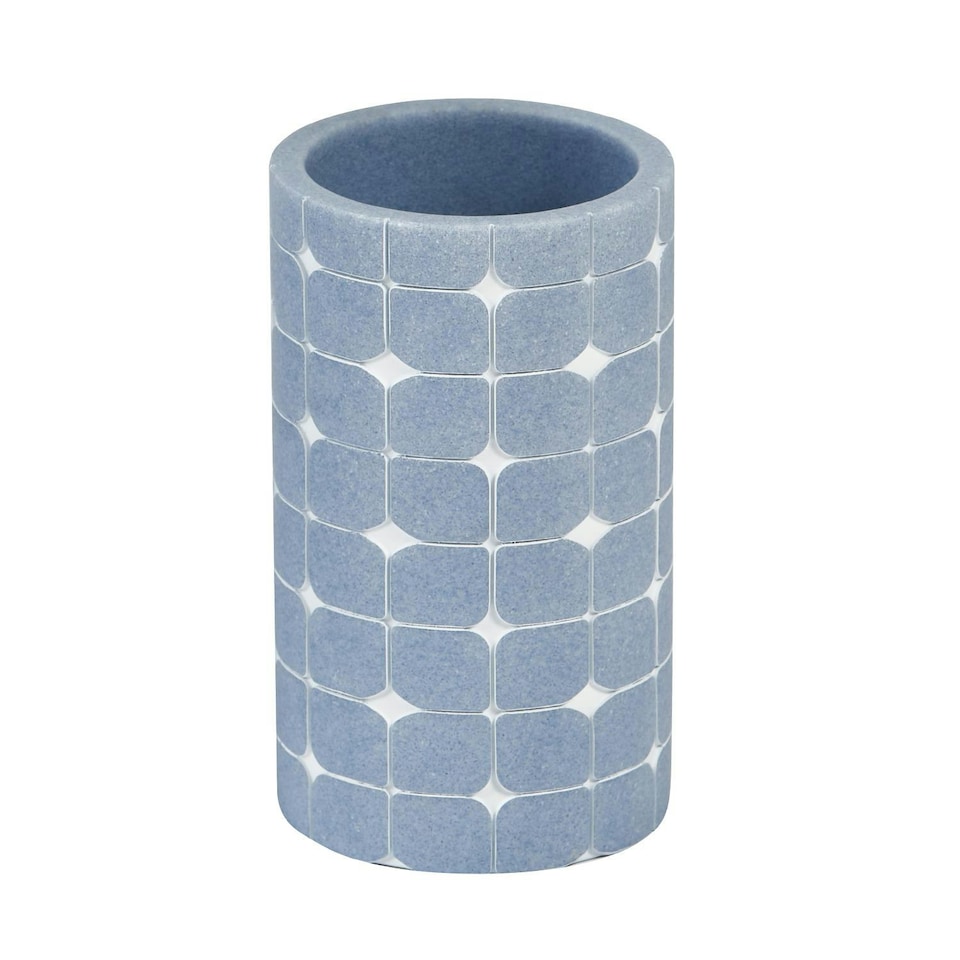 image 1 of Showerdrape Mosaica Sky Blue Tumbler