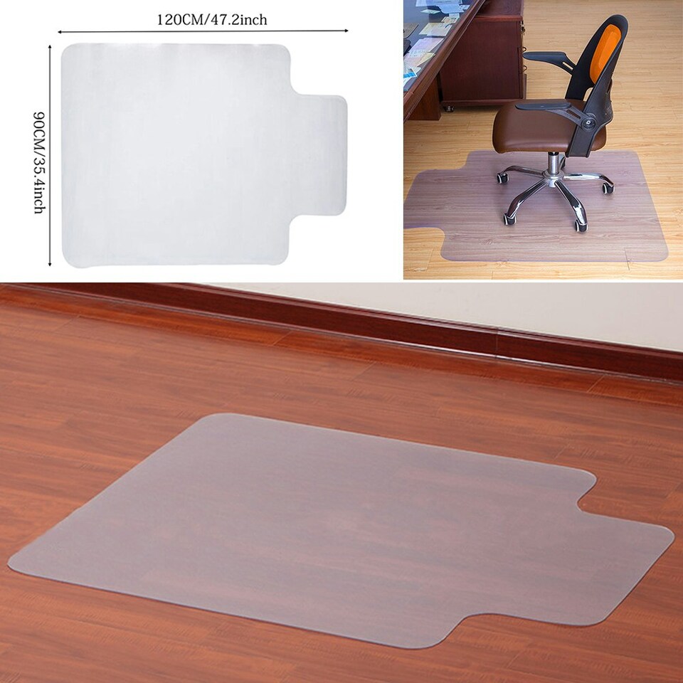 image 1 of Living and Home PVC Clear Convex Chair Mat Floor Carpet Floor Protector