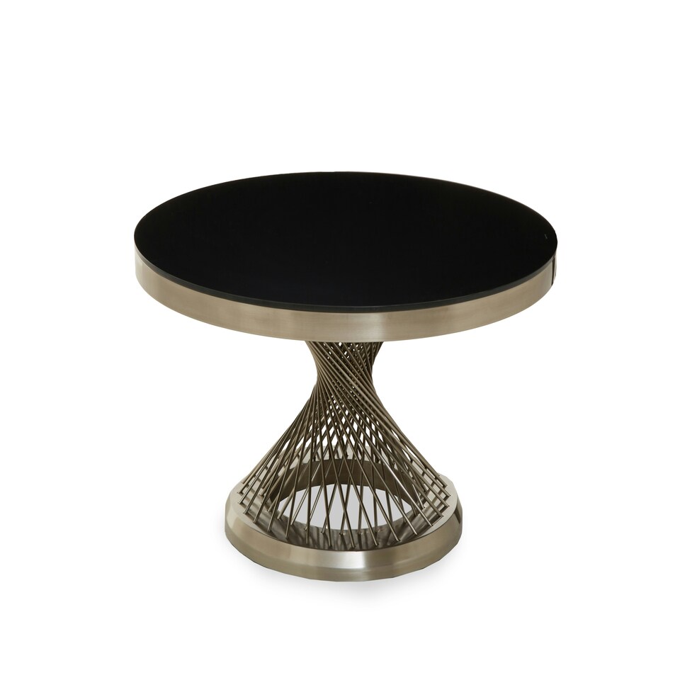 image 1 of Interiors by Premier Coffee Table with Silver Base Black
