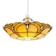 image 5 of ValueLights Tiffany Amber Jewelled Glass Uplighter Lamp Shade | Multi