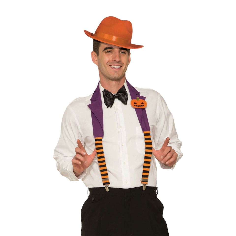 image 1 of Bristol Novelty Halloween Collar & Braces Set - Multicoloured - One Size