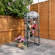 image 3 of 1.3m x 0.5m 4 Tier Greenhouse with Steel Frame and Removable PVC Cover