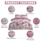 image 4 of VELVETIO Shannon Complete Duvet Cover Set with Fitted Sheet Soft Polycotton Bedding Sets Pink | King