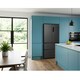 image 8 of HYE 403 Litre Frost Free French Door American Fridge Freezer, 70cm, Black - RF01AMFD403B07