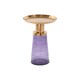 image 1 of Side table DKD Home Decor 37 x 37 x 50 cm Crystal Blue Golden Iron N/A