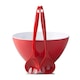 image 1 of Zeal Melamine Salad Bowl & Salad Servers Set, Duck Egg Blue Red | Red