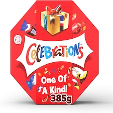Celebrations Milk Personalised, 'One of a Kind' sleeved Chocolate Gift Box of Mini Chocolates & Biscuit Bars Centerpiece 385g