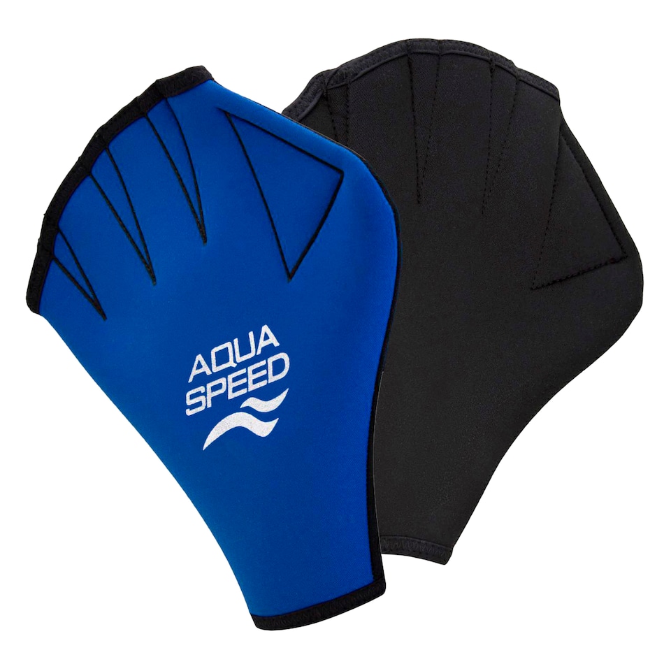 image 1 of Unisex Adult Swimming Gloves Neoprene Aqua Fitness Aqua Workout Gear | Blue | Blue | Large | 1