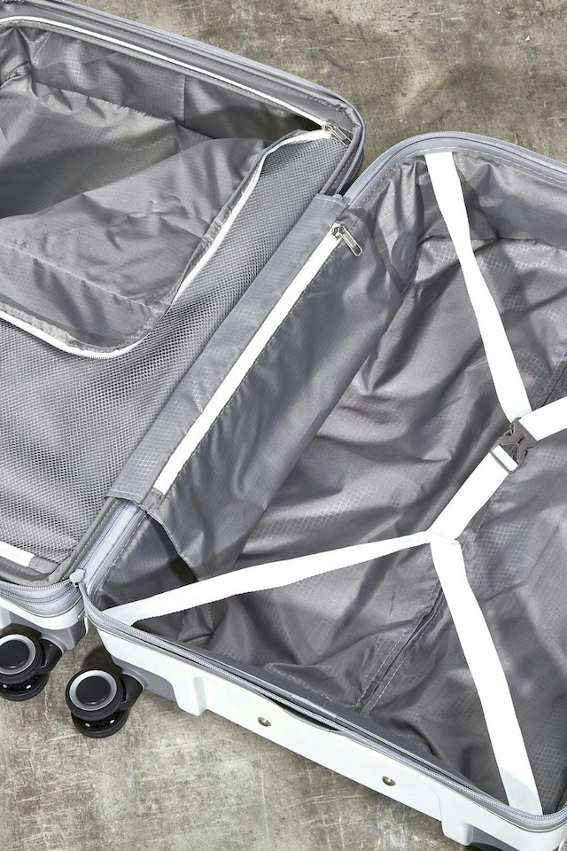 image 1 of Rock Sunwave 3 Piece Set Suitcases White | White | Large