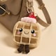 image 2 of OHS Sweetie Pie Bag Charm Keyring Soft Fleece Keychain