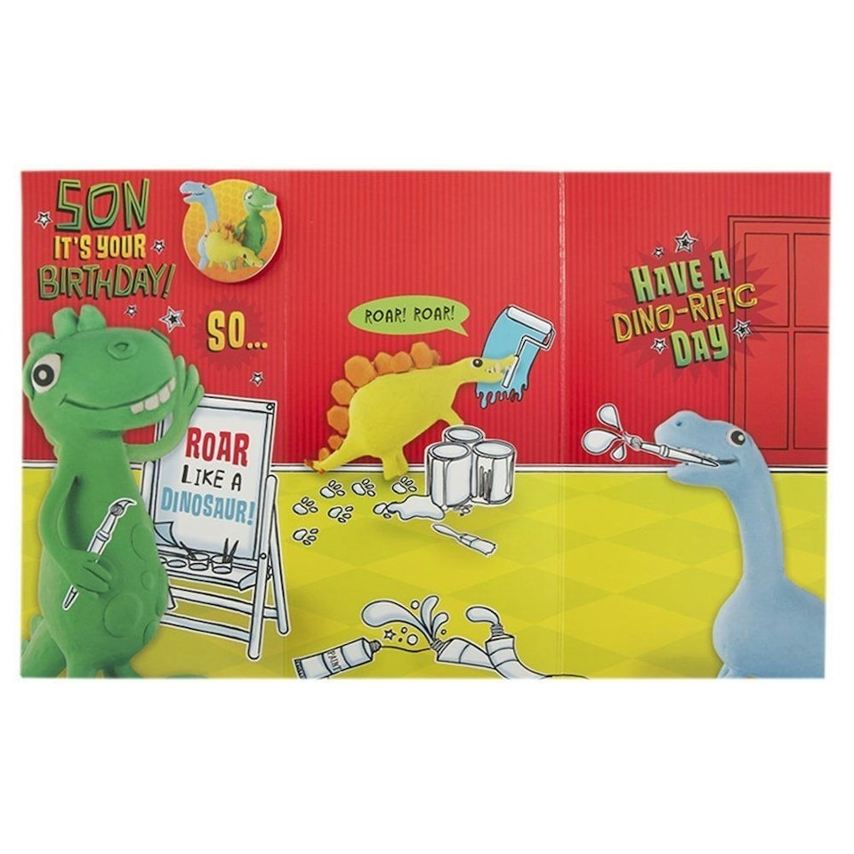 image 1 of Birthday Card For Son 'Have A Dino-Rific Day'