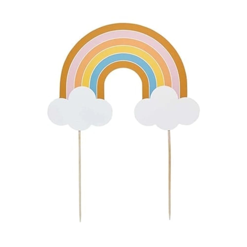 Rainbow Paper Cake Topper 21cm