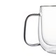 image 5 of Living and Home 2 Pcs 350 ml Double-Walled Borosilicate Glass Coffee Cups | Clear