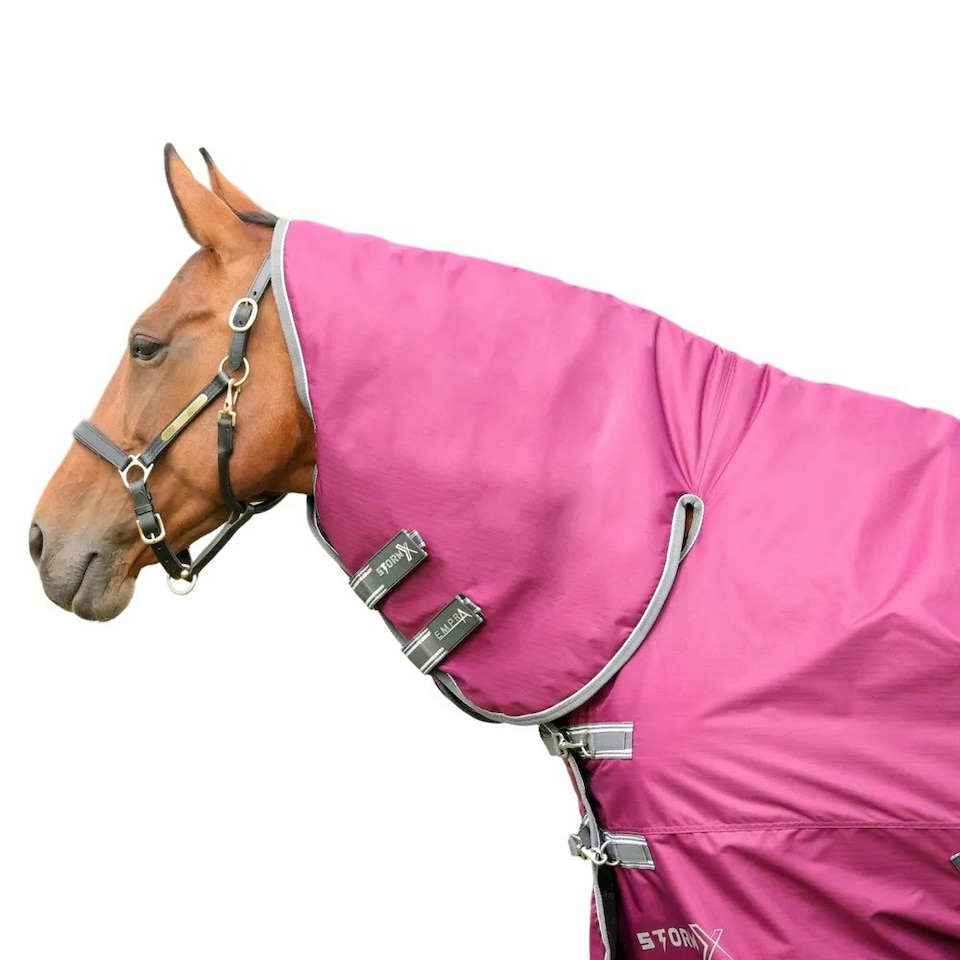 image 1 of StormX Empra 200 Combi Combo Neck Horse Turnout Rug - Purple - 7´ 3"