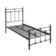 image 6 of Bayford Traditional Vintage Style Black Metal Bed Frame (Single)