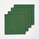image 1 of Homescapes Christmas Dark Green Cotton Fabric 4 Napkins Set
