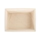 image 9 of Wicker Small White Lined Storage Basket | White | White