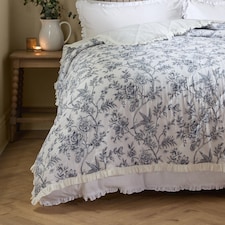 Wylder Hermione Ruffled Cotton Floral Bedspread