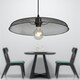 image 4 of Set of 2 Cassidy - Large Black Mesh Ceiling Pendant Lights Black